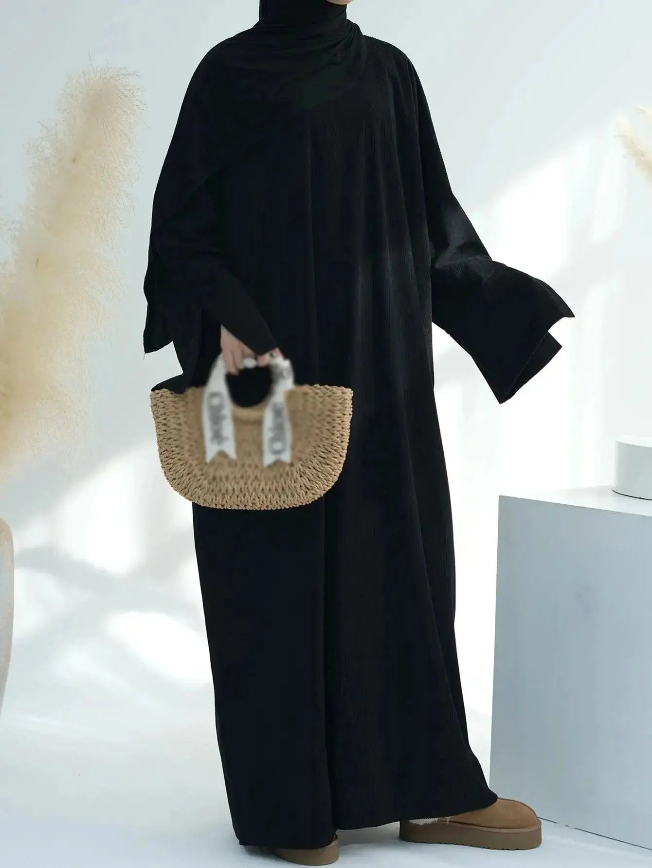 Abaya Simple Plissé Beauté Sublime