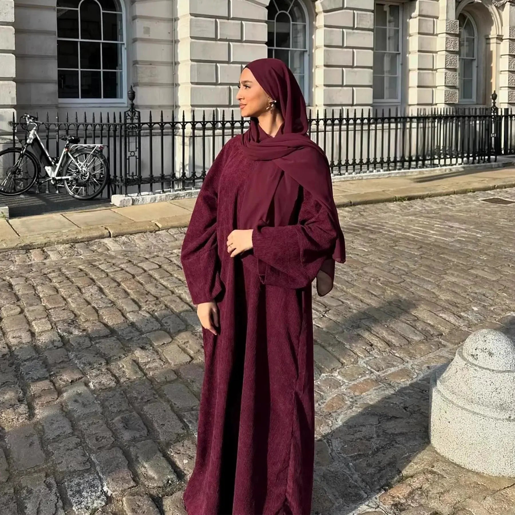 Abaya Simple Plissé Beauté Sublime